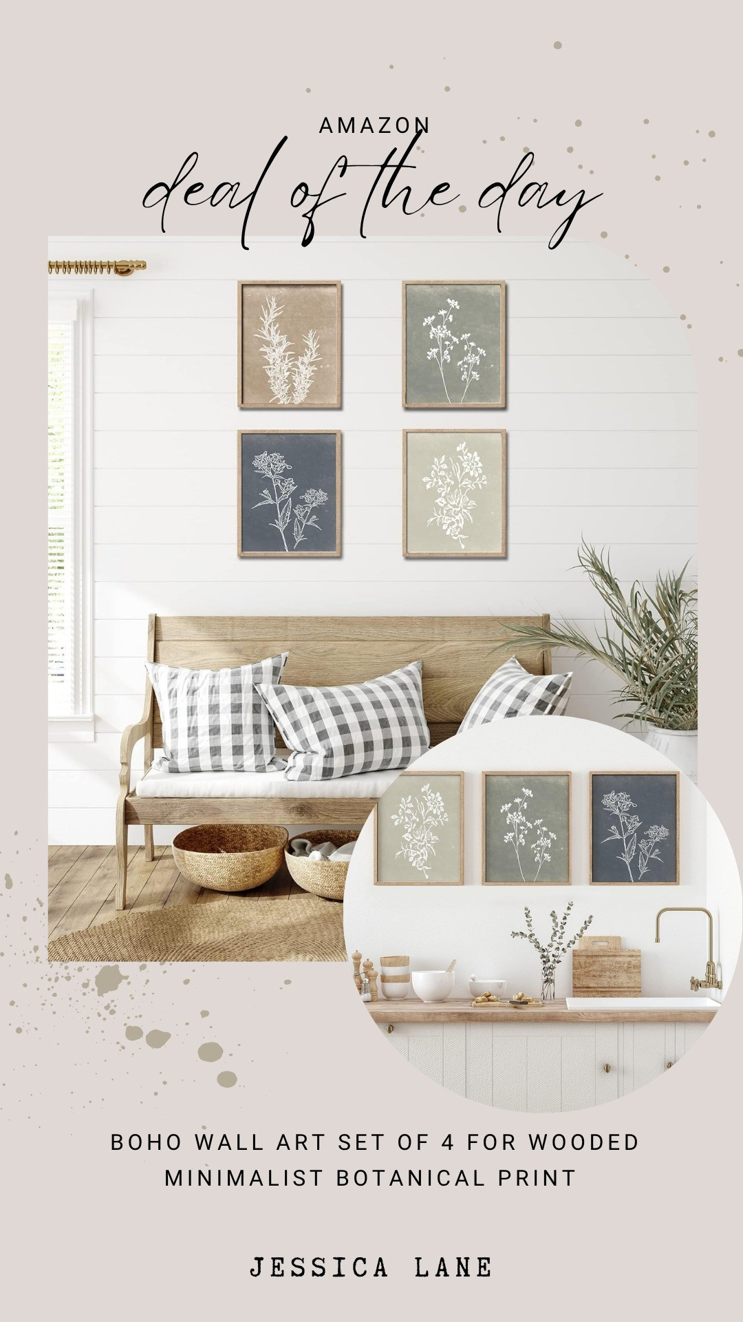 Bring a calm, nature-inspired vibe to your walls with this beautiful set of four minimalist botanical prints. They are perfect for creating a cozy, curated gallery look in your entryway, living room, or bedroom.#wallart #homedecor #amazonfinds #minimalisthome

#LTKSaleAlert #LTKHome