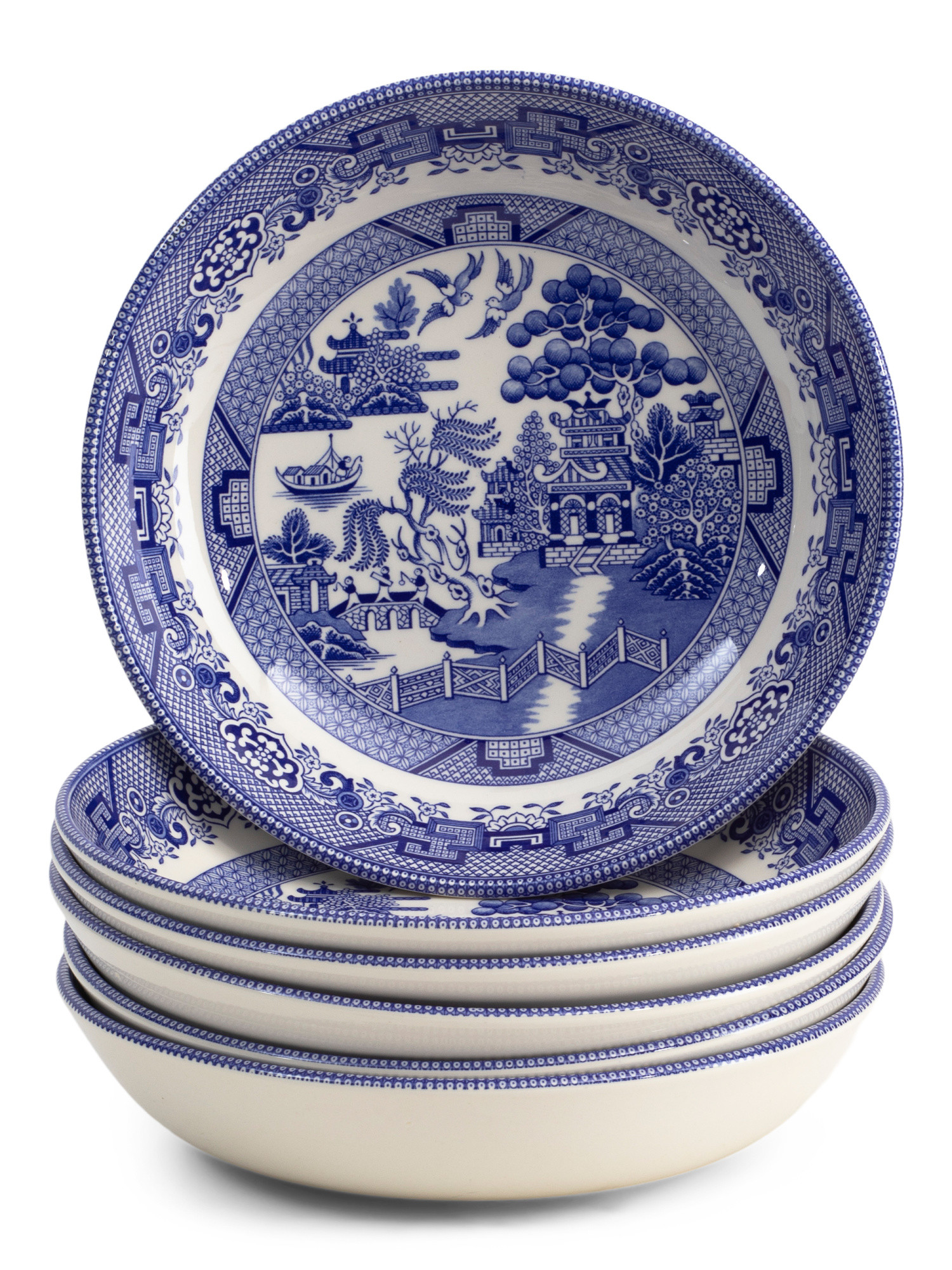 6pk Blue Willow Pasta Bowls | Marshalls