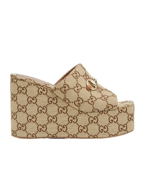 Gucci Horsebit Wedge Sandals | Senser US