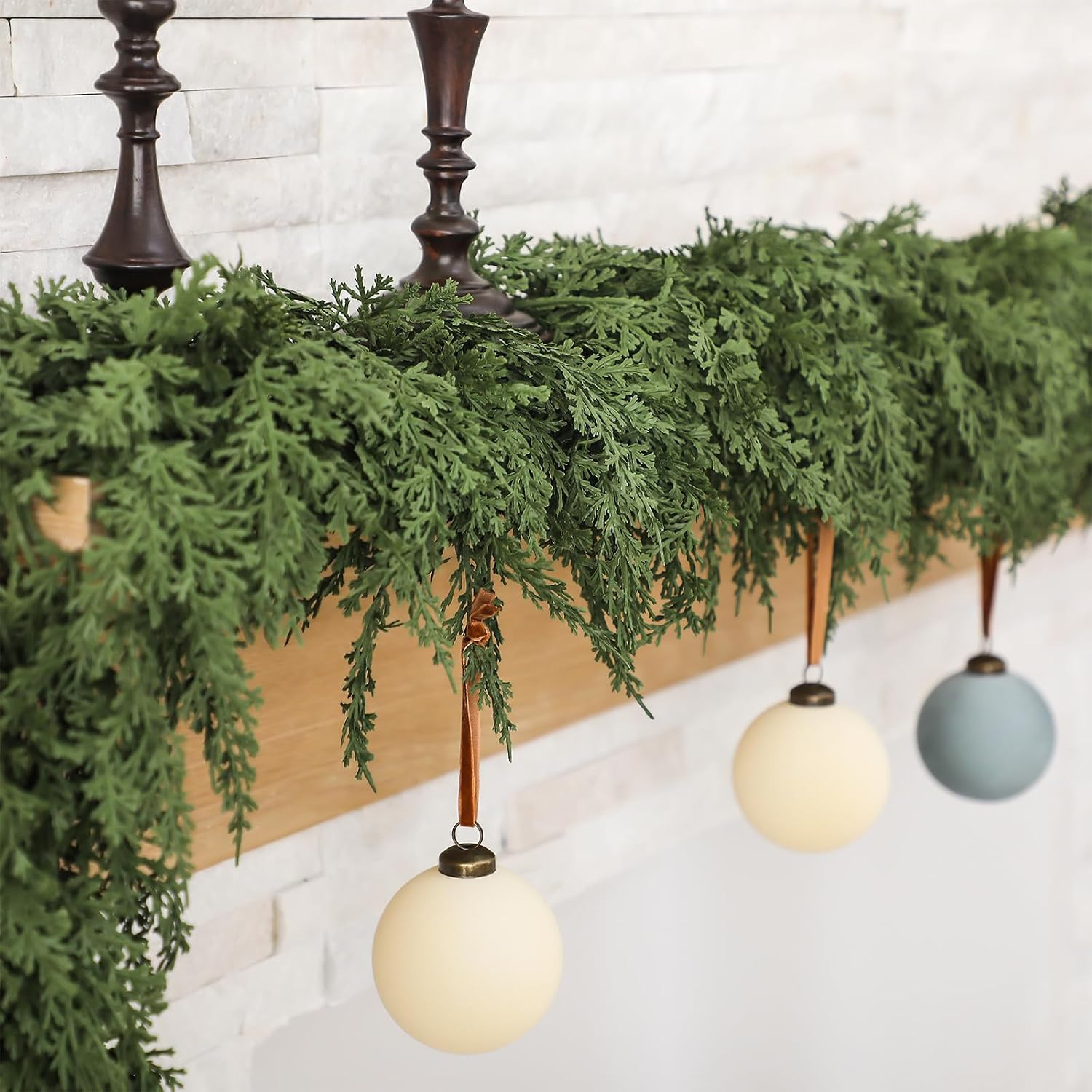 1 Pcs 6 ft Artificial Cedar Garland for Christmas | Amazon (US)