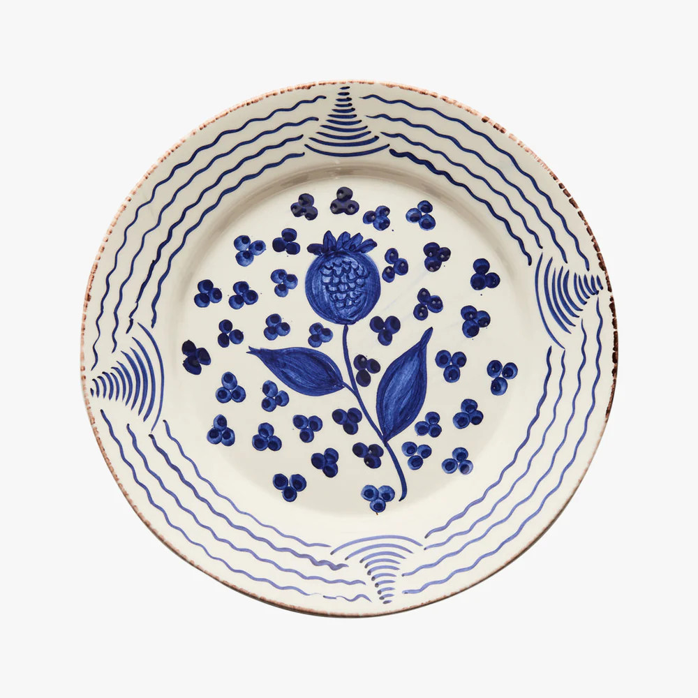Casa Nuno Blue Pomegranate Plate | Dear Keaton