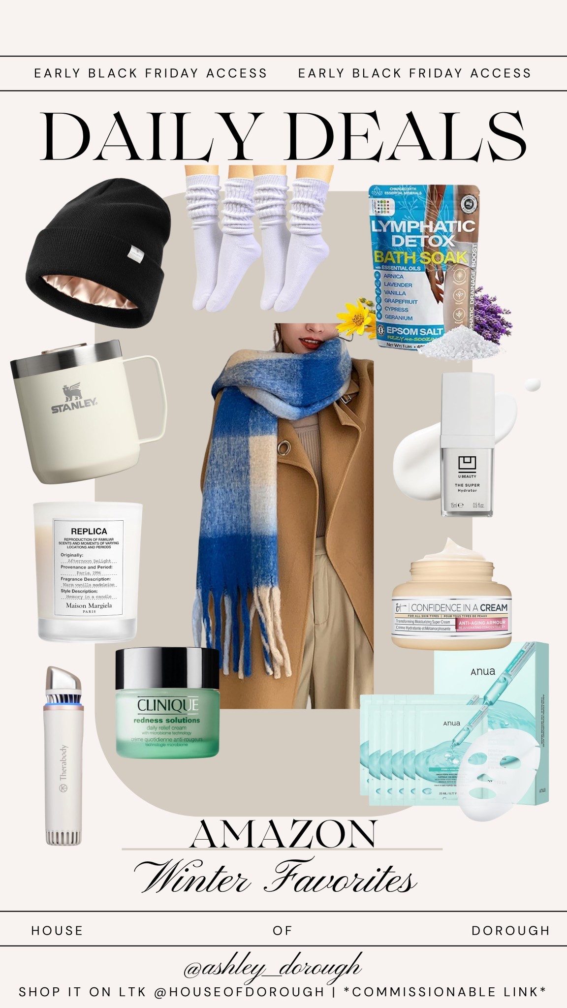 Amazon daily deals - Winter faves! 

Amazon finds, Amazon winter finds, daily deals, Amazon sale items, skincare, self-care

#LTKHoliday #LTKselfcare #LTKGiftGuide