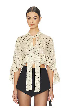 By Malene Birger Cedi Top in Polka Dot Print from Revolve.com | Revolve Clothing (Global)