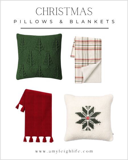 Throw pillows and blankets for Christmas. 

Knit square pillow, throw pillow, green pillow, Christmas tree pillow, Christmas decor, holiday decor, hearth & hand, magnolia, target, snowflake, couch pillows, bedroom pillows, accent pillow, plaid blanket, shearling blanket, threshold, blanket with tassels, red blanket, knit blanket

#LTKunder50 #LTKHoliday #LTKSeasonal