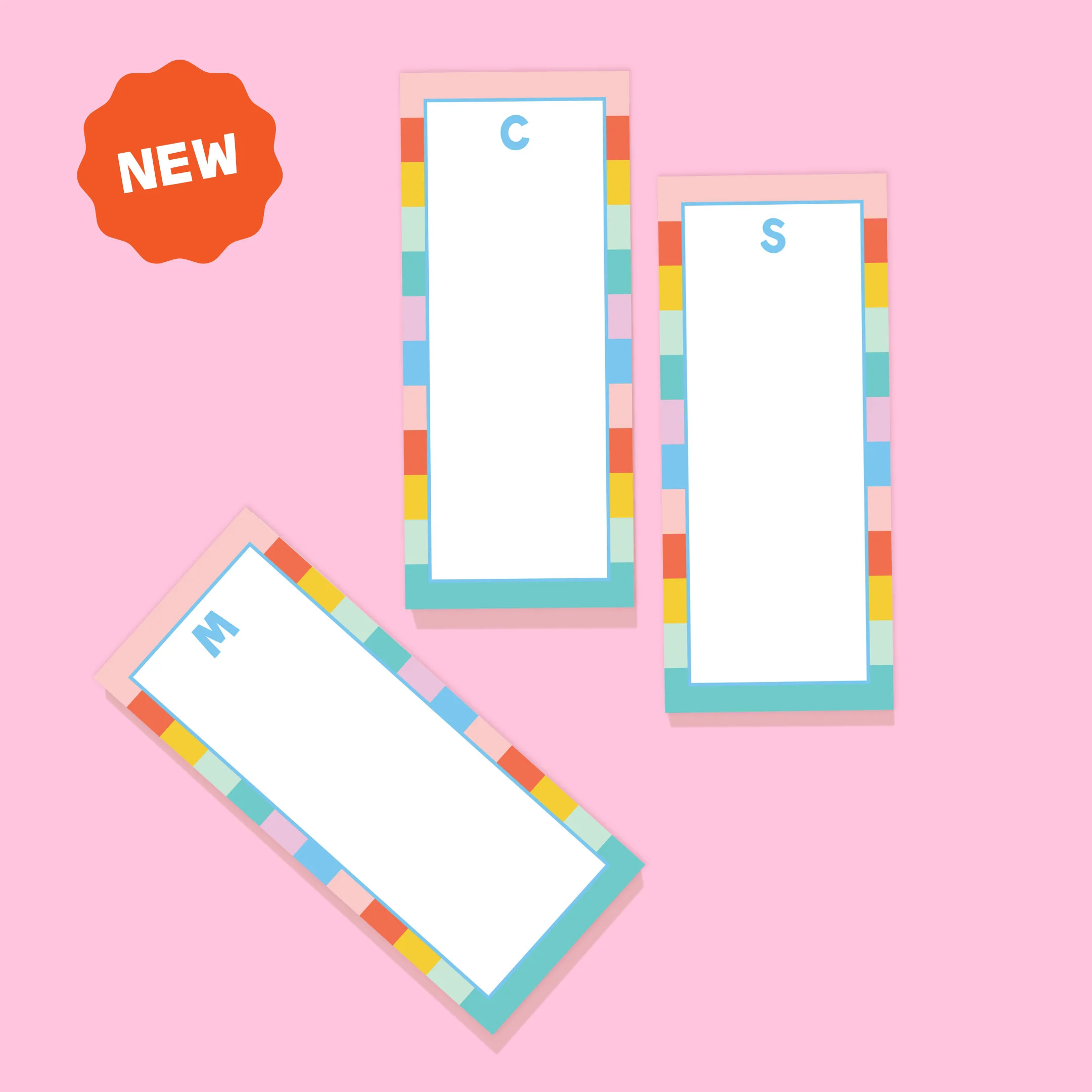 Spring Fling Initial Monogram Notepad | Joy Creative Shop