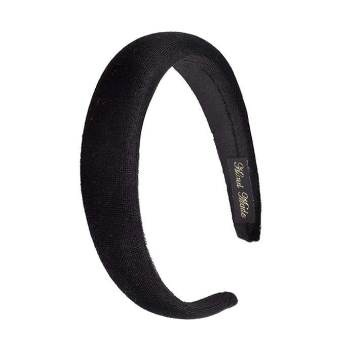 FXQHAN Padded Headbands Velvet Headband Puffy Sponge Thick Headbands Vintage Wide Headband for Wo... | Amazon (US)