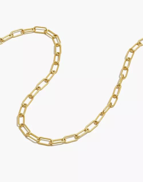 Convertible Medium Paperclip Chain Necklace | Madewell