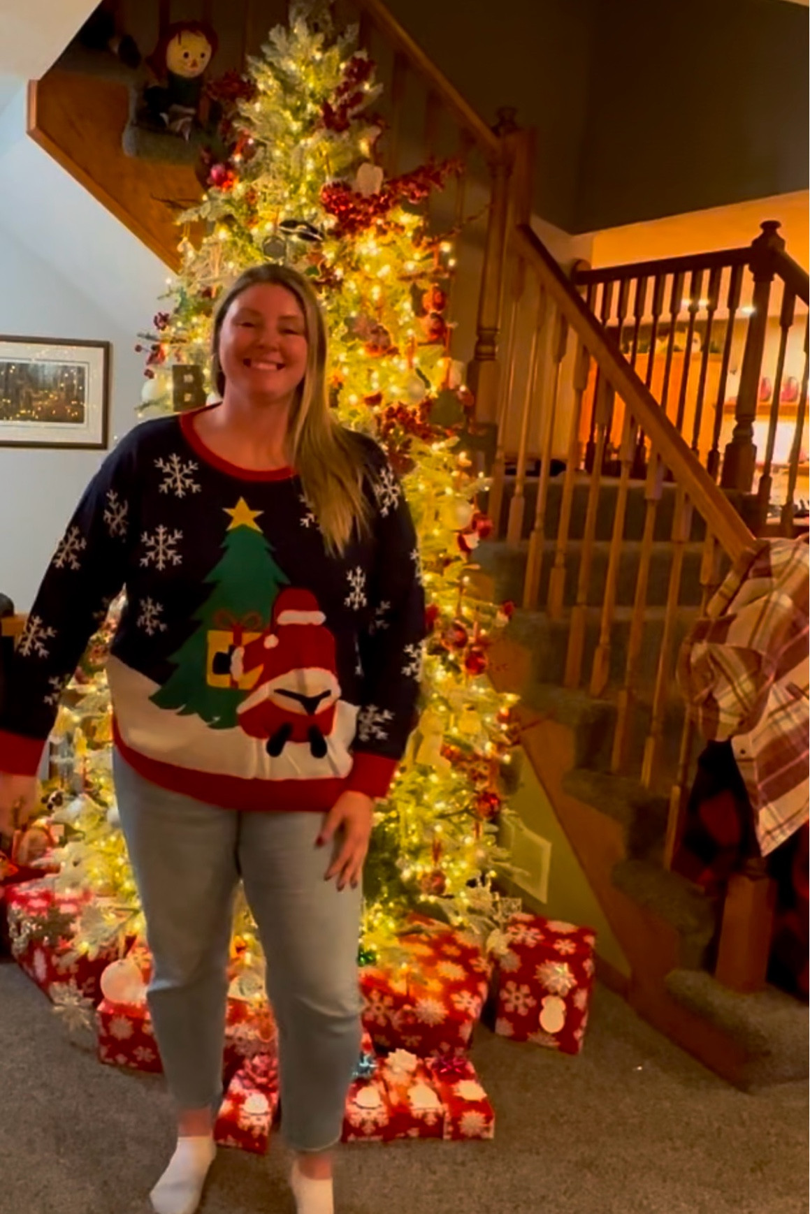 For your next ugly Xmas party at the end of the year! 

Affordable fashion, ugly Christmas sweater, Santa, Christmas sweater, sweater, plus size fashion 

#LTKMidsize #LTKStyleTip #LTKPlusSize