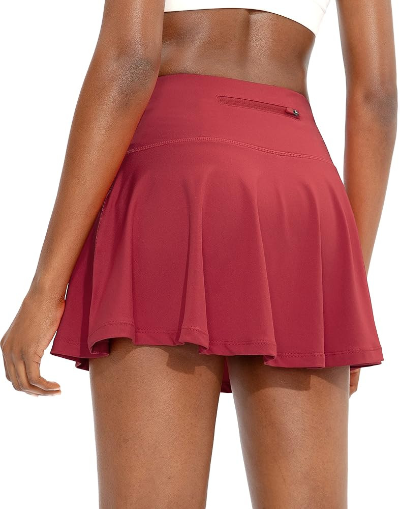 SANTINY Pleated Tennis Skirt for Women with 4 Pockets Women's High Waisted Athletic Golf Skorts S... | Amazon (US)