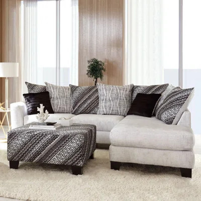 Hardden 2 - Piece Upholstered Chaise Sectional | Wayfair North America