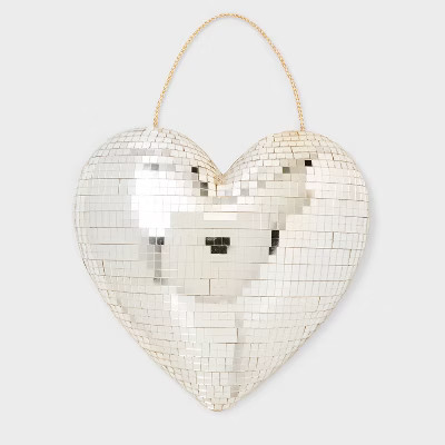9" Heart Valentine's Day Disco Ball - Spritz™ | Target
