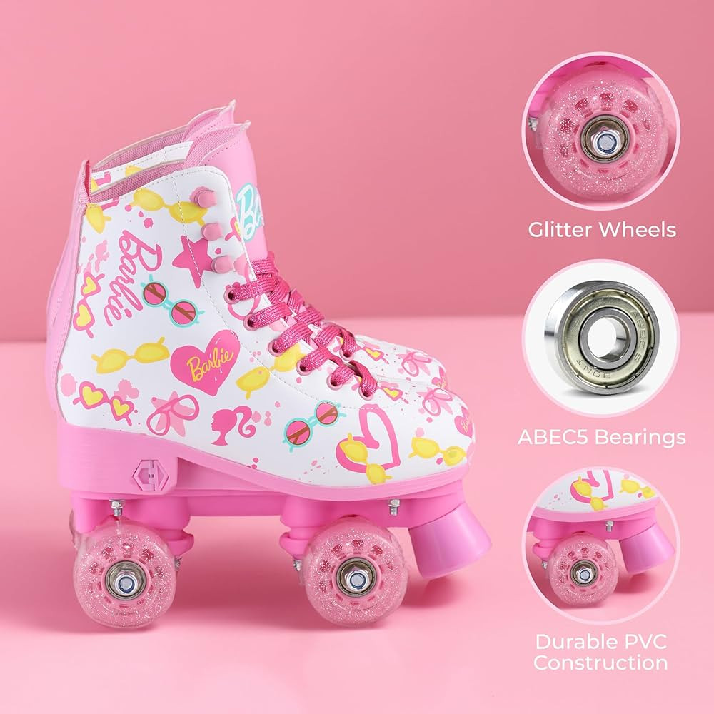 Barbie Roller Skates Foam Shoe Lining - Perfect For Active Fun and Adventures Pvc Girls' roller s... | Amazon (US)