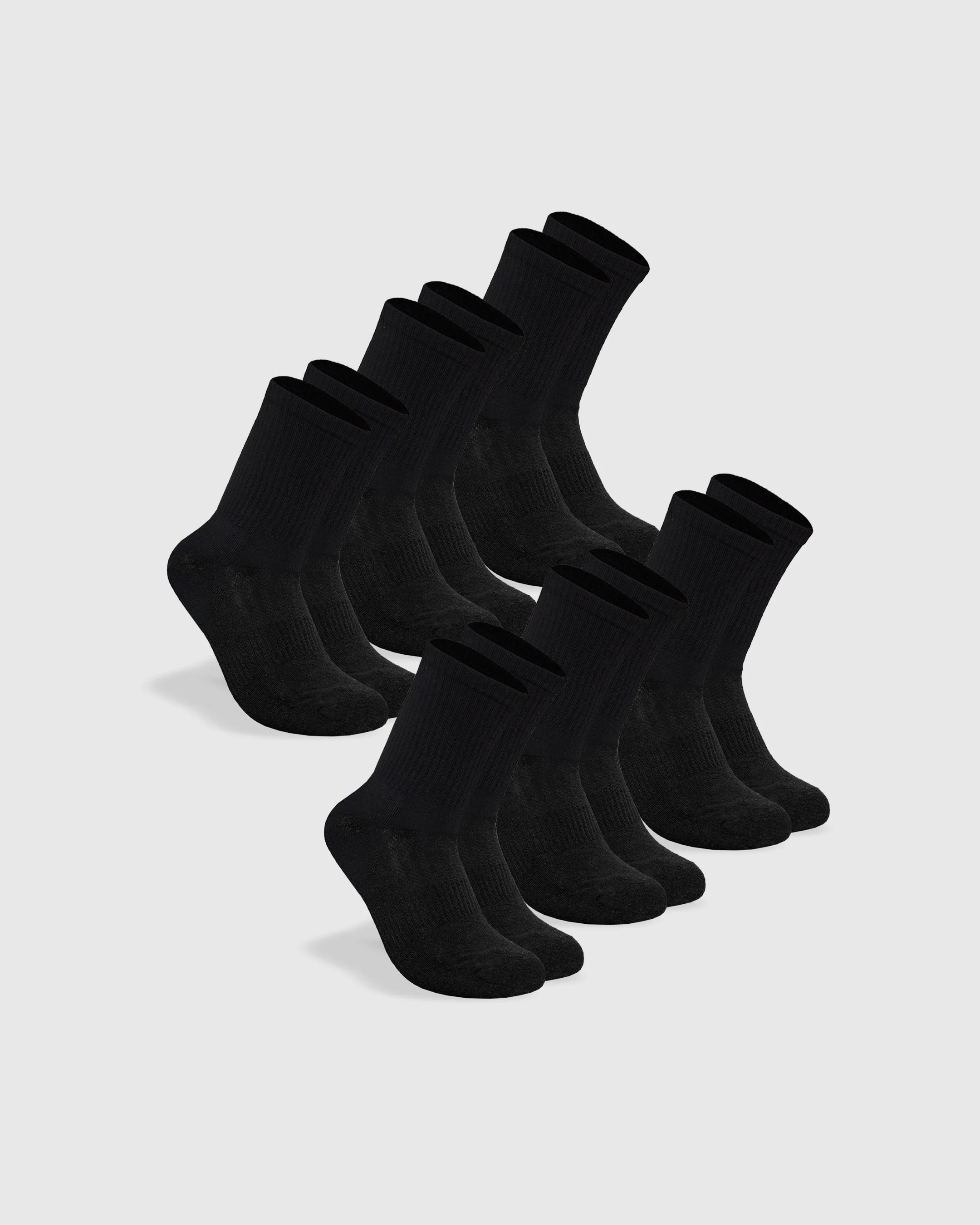 Black Half Crew Socks 6-Pack | True Classic