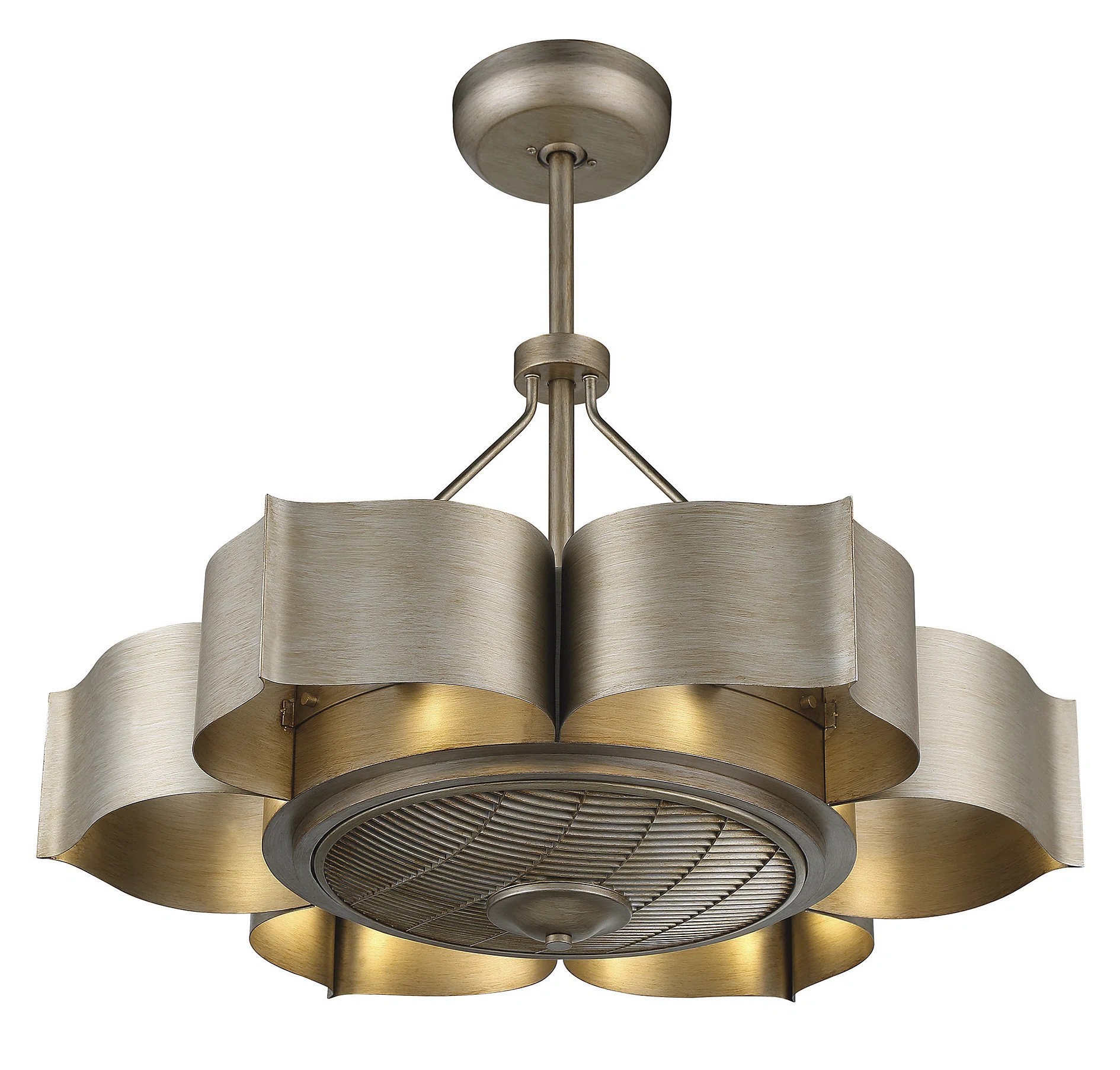 14'' Budd 3 - Blade Chandelier Ceiling Fan with Remote Control and Light Kit Included | Wayfair North America