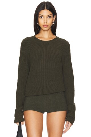 Lovers and Friends Leona Crewneck in Green from Revolve.com | Revolve Clothing (Global)