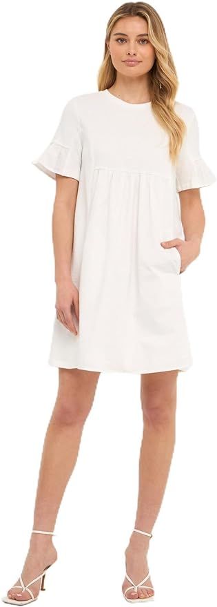 English Factory Women's Solid Mini Dress | Amazon (US)