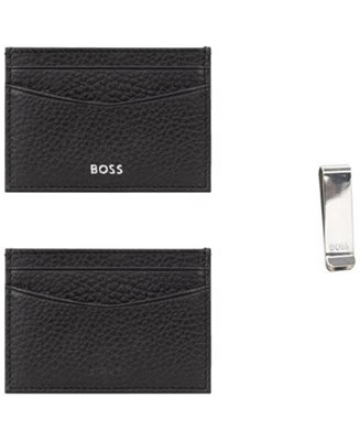 Hugo Boss Leather Cardholder and Money Clip, 2-Piece Gift Set - Macy's | Macy's