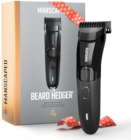 MANSCAPED® The Beard Hedger® Premium Men's Beard Trimmer, 20 Length Adjustable Blade Wheel, Sta... | Amazon (US)