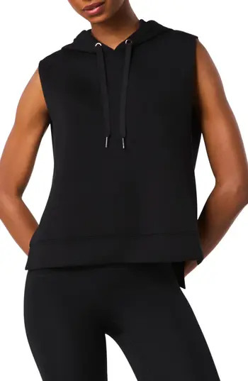 SPANX® AirEssentials Sleeveless Hoodie in Very Black at Nordstrom Rack, Size Medium | Nordstrom Rack