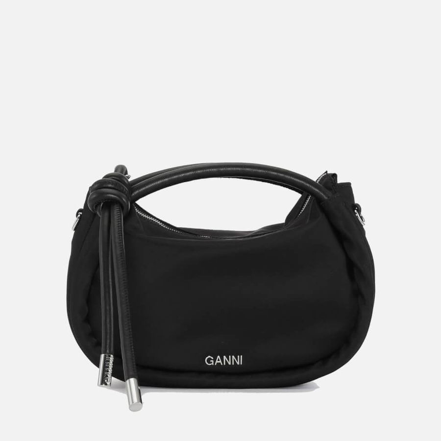 Ganni Knot Recycled Nylon Mini Bag | Coggles (Global)