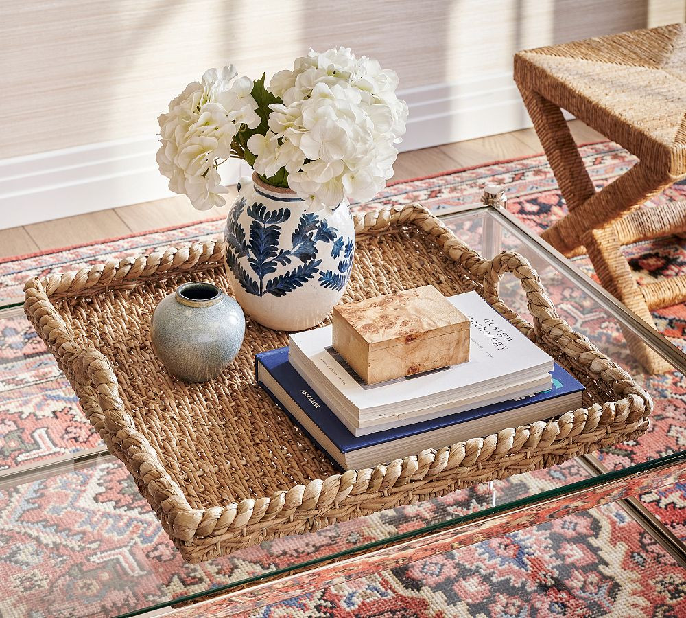 Braided Seagrass Tray | Pottery Barn (US)