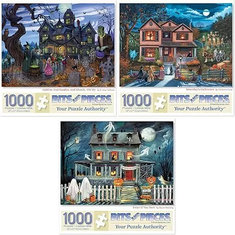  Bits and Pieces - 1000 Piece Size Porta-Puzzle Jigsaw