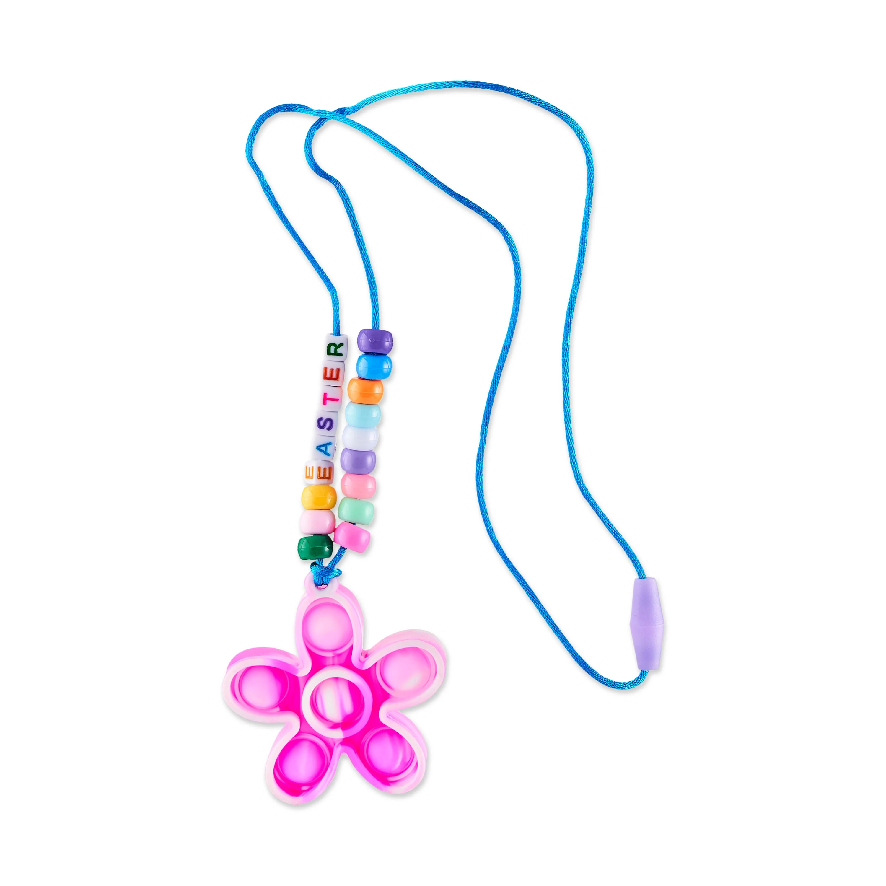 Way To Celebrate Easter Pink & White Pop Fidget Flower Necklace | Walmart (US)