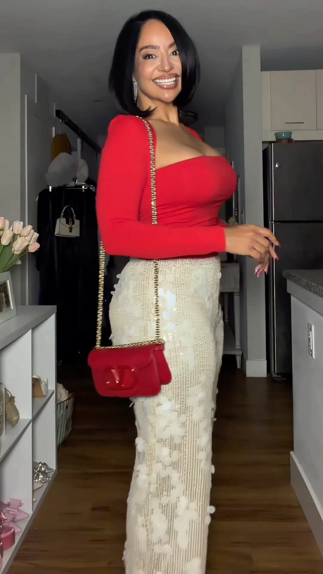 Happy Valentine’s Day ❣️ Wore this outfit to a Galentines drag show with my girls last night! Got a lot of compliments on these fun sparkly pants 😍 

#LTKValentine #LTKPetite #LTKOver40