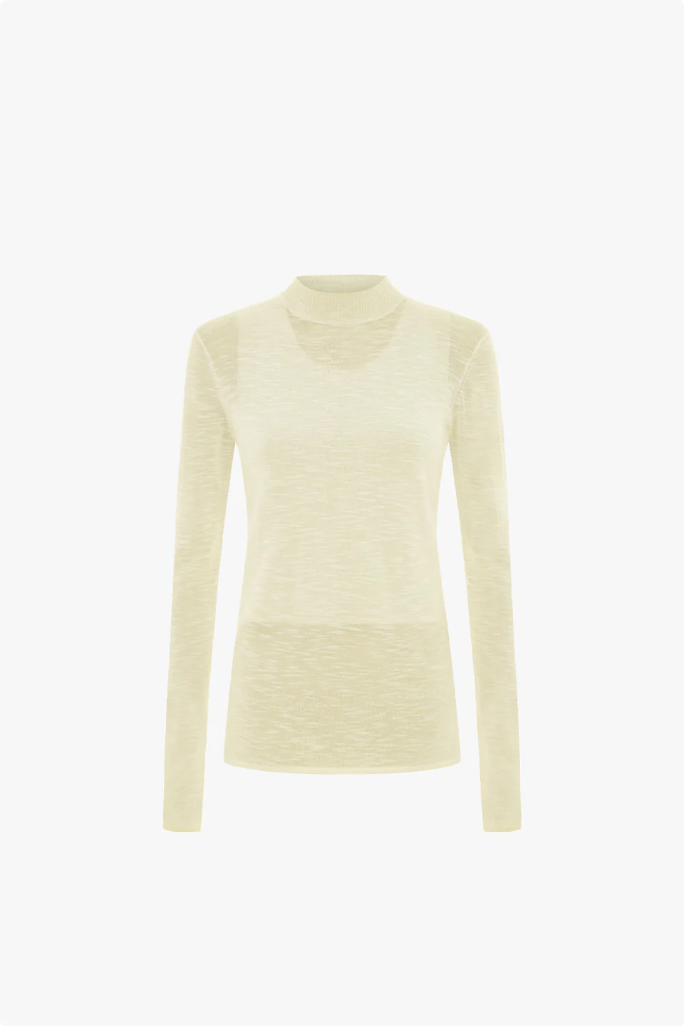 ALIGNE Sheer Knitted Top - Yellow | Freddie | Aligne UK