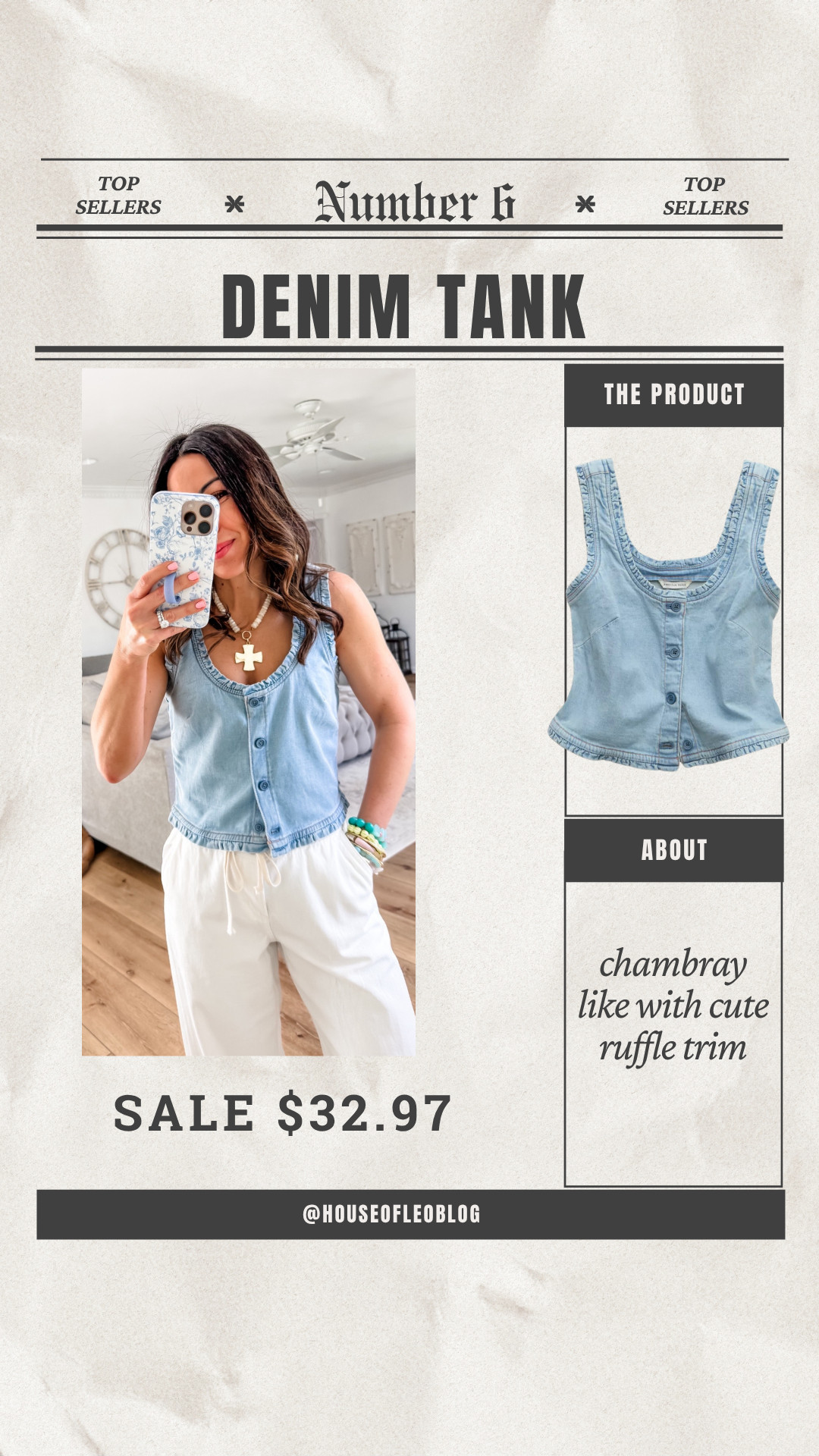 wearing small denim vest 

 #LTKOver40 #LTKSaleAlert #LTKPetite