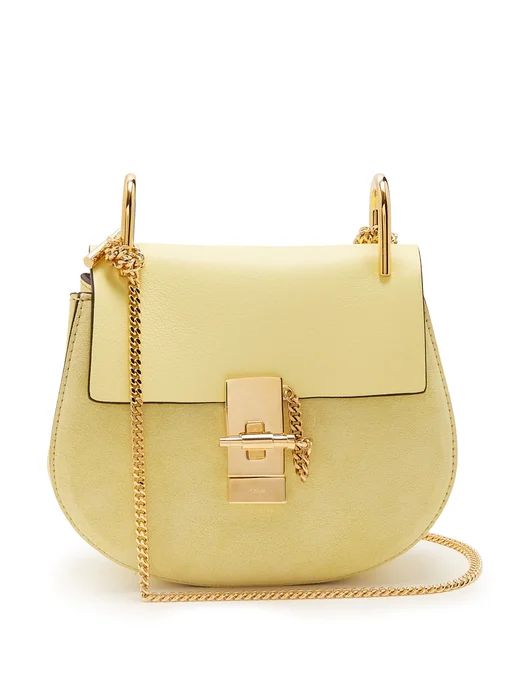 Drew mini leather and suede cross-body bag | Chloé | Matches (US)