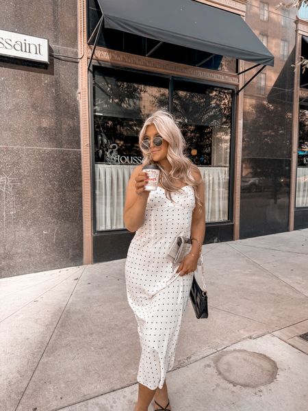 Polka dot midi dress 🤍 Darling slip dress that’s perfect to dress up or down! Wearing a size M. 


Spring dresses, spring outfit, polka dot, kitten heels

#LTKfindsunder50