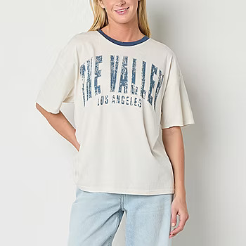 new!Arizona Juniors Womens Crew Neck Short Sleeve Graphic T-Shirt | JCPenney