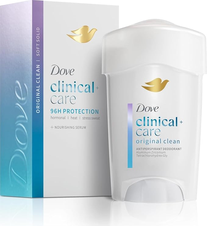 Dove Clinical + Care Antiperspirant Deodorant Soft Solid for Women Original Clean with Nourishing... | Amazon (US)