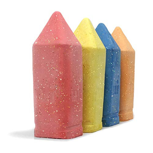 Urban Infant Non-Toxic Sidewalk Chalk for Toddlers and Kids - Outdoor Jumbo Chalk - Pastel Glitter | Amazon (US)
