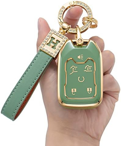 Ocezbiis for GMC Key Fob Cover with Keychain Soft TPU Protection Car Key Case for Yukon Chevy Aca... | Amazon (US)
