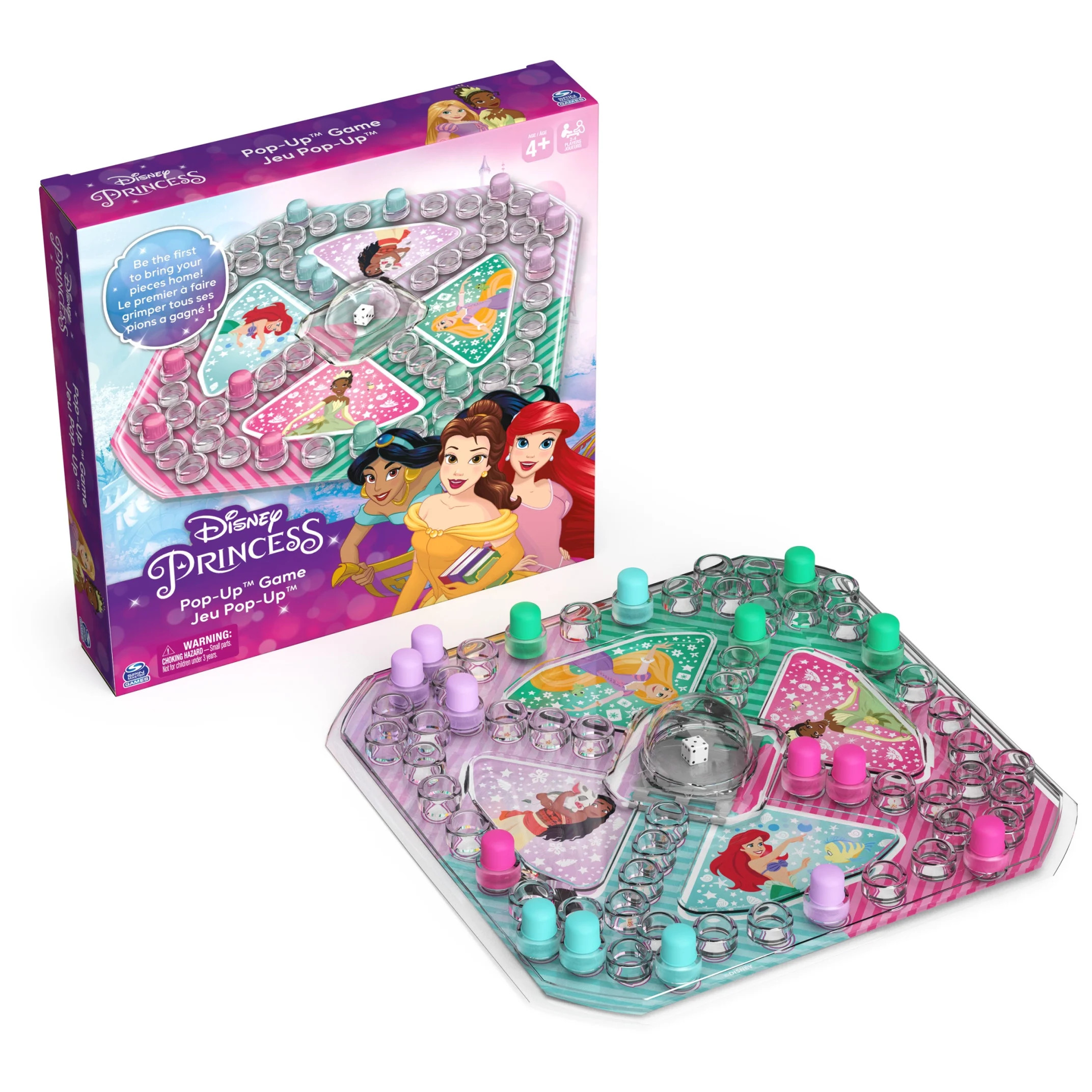 Spin Master Games, Disney Princess Pop Up Board Game for Kids Ages 4 and up - Walmart.com | Walmart (US)