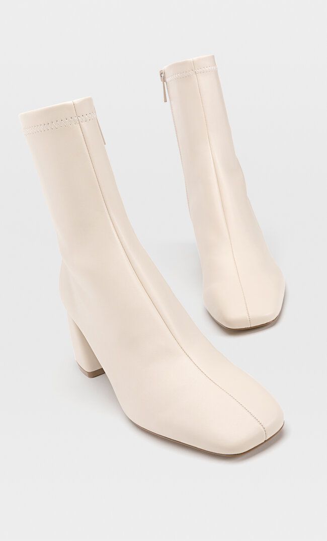 Mid-heel boots with stretch legs - Women's Boots and ankle boots | Stradivarius United Kingdom | Stradivarius (UK)