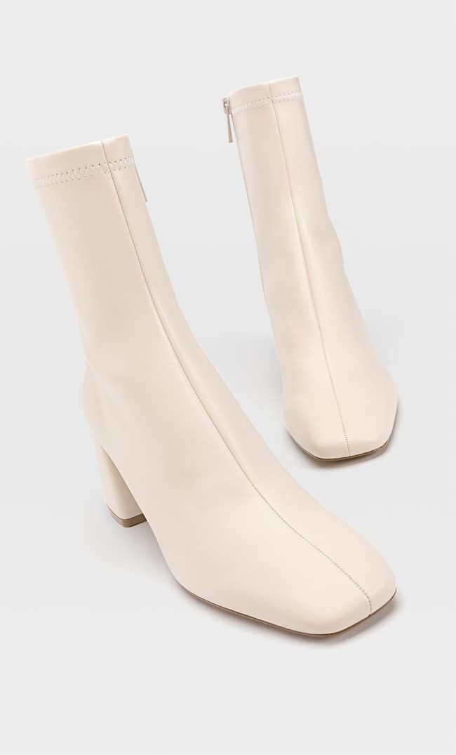 Mid-heel boots with stretch legs - Women's Boots and ankle boots | Stradivarius United Kingdom | Stradivarius (UK)