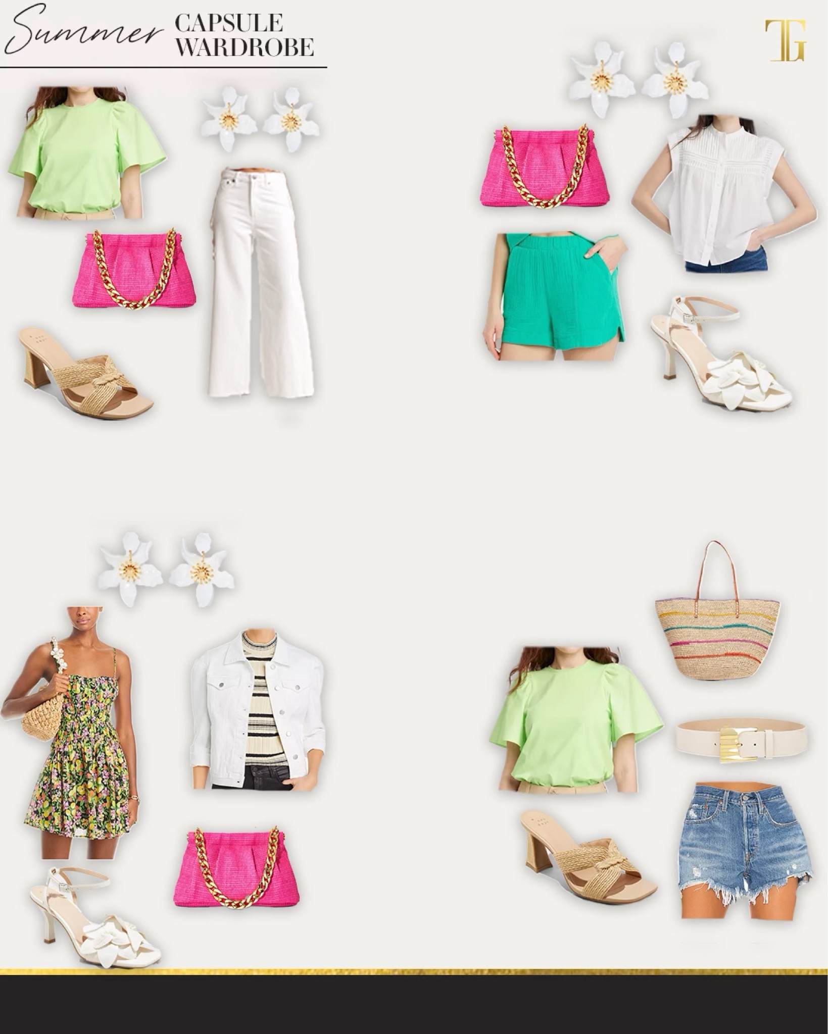 Summer capsule is here!  I’ve curated a great selection of amazing pieces to add to your wardrobe for the season and styled 24 looks out of these pieces. 