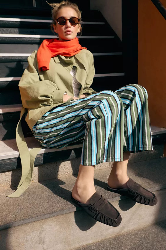 LEATHER MULE LOAFERS | Zara US