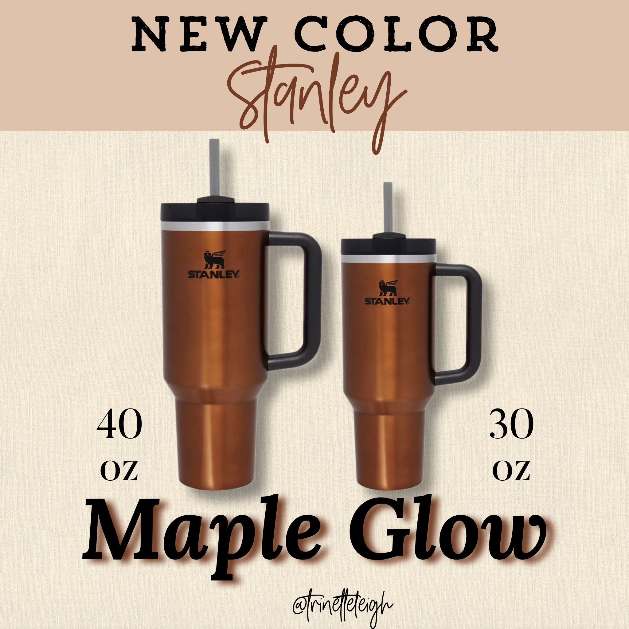 STANLEY Adventure Quencher H2.0 Flowstate 30 oz Tumbler -  Maple Glow: Tumblers & Water Glasses
