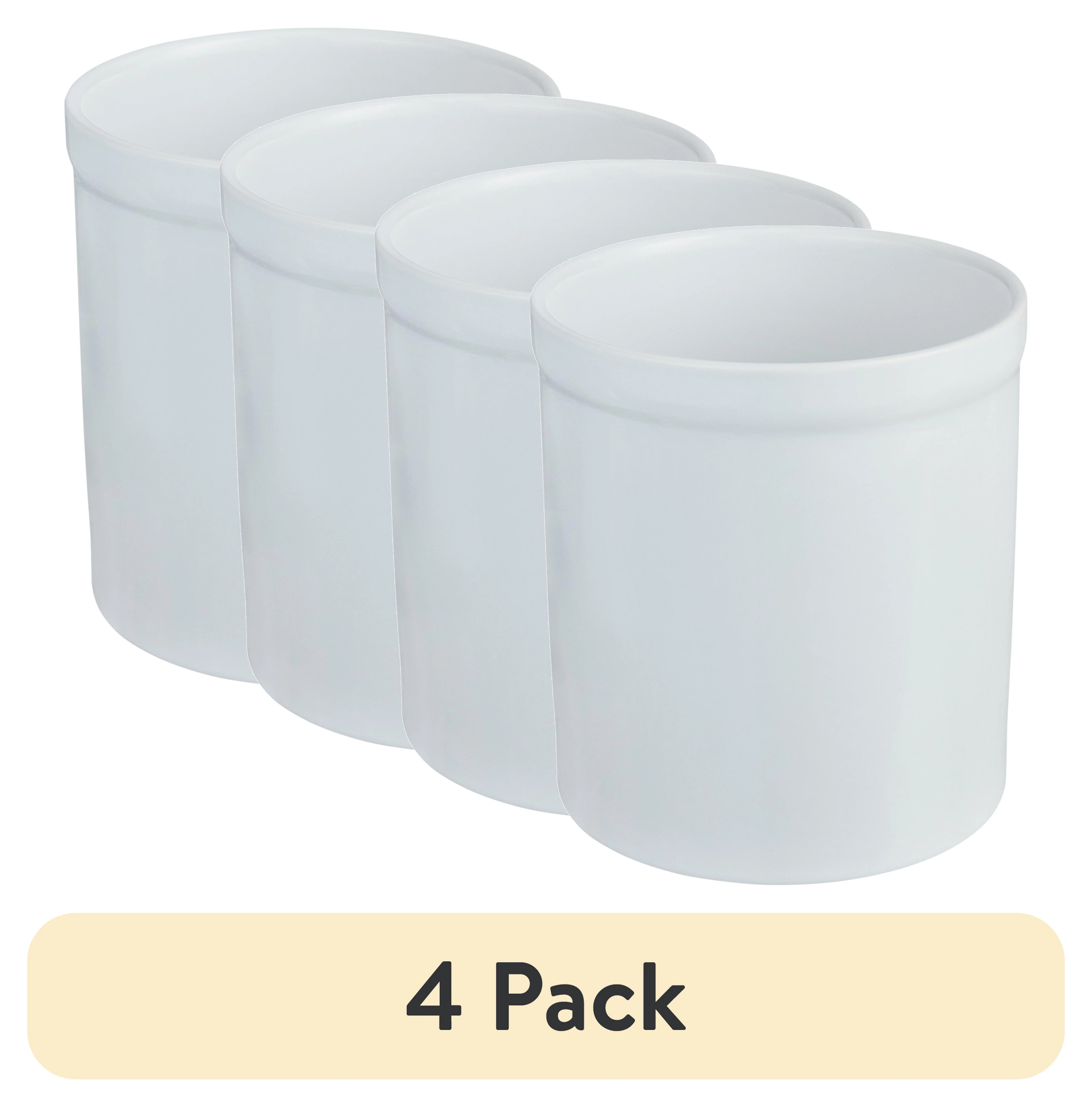 (4 pack) Mainstays Glazed Stoneware Utensil Holder, White - Walmart.com | Walmart (US)