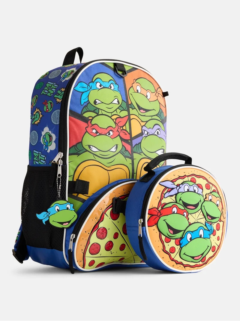 Nickelodeon Teenage Mutant Ninja Turtles Boys Backpack Set with Lunch Bag, 6 Piece | Walmart (US)