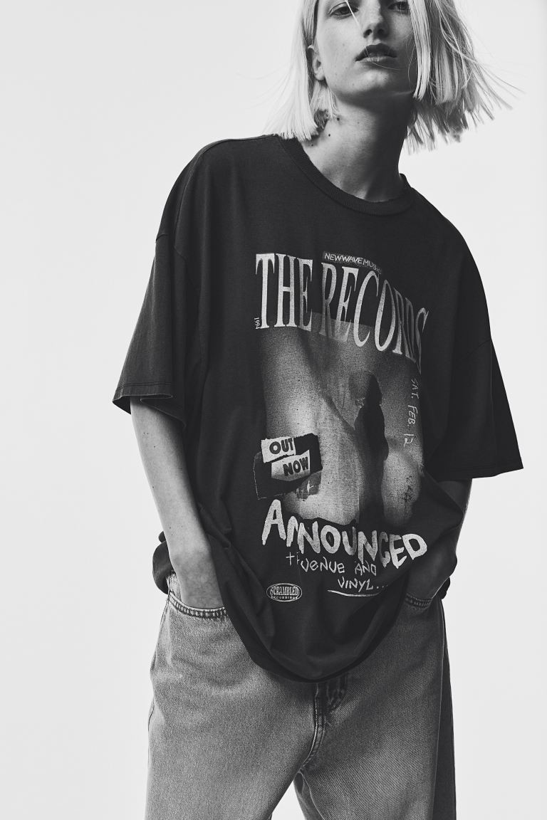 Oversized Printed T-shirt | H&M (US + CA)