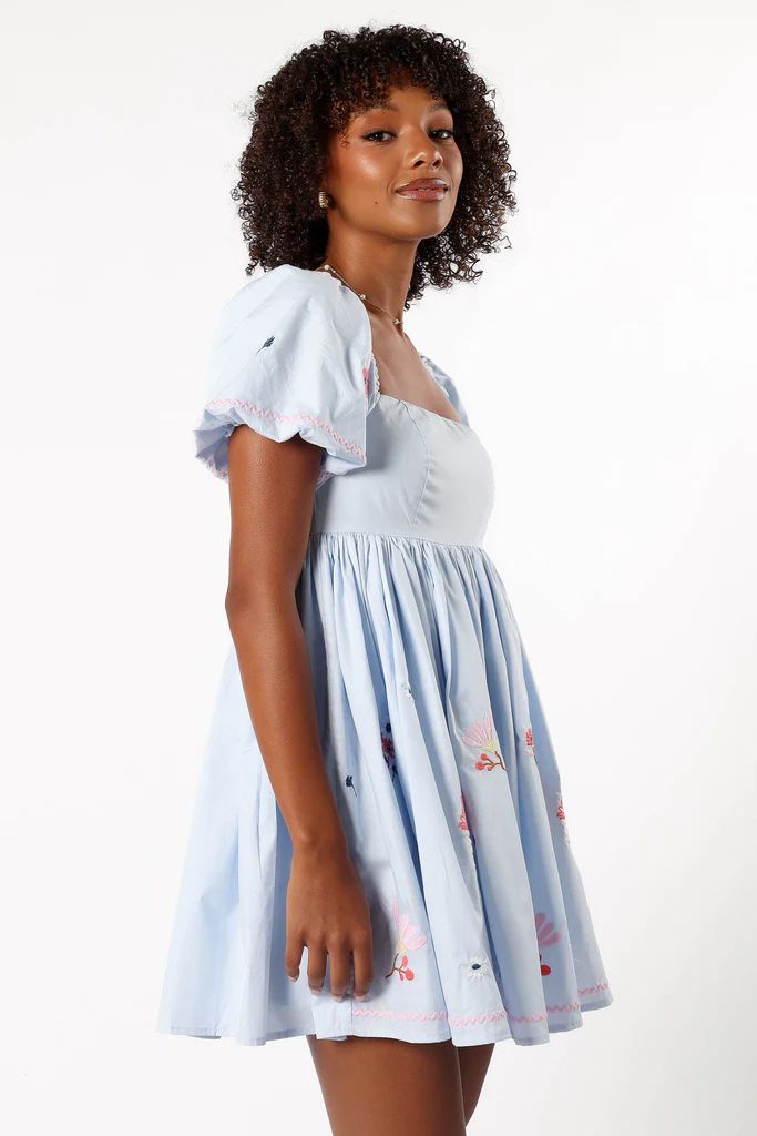 Dianna Mini Dress - Blue | Petal & Pup (US)