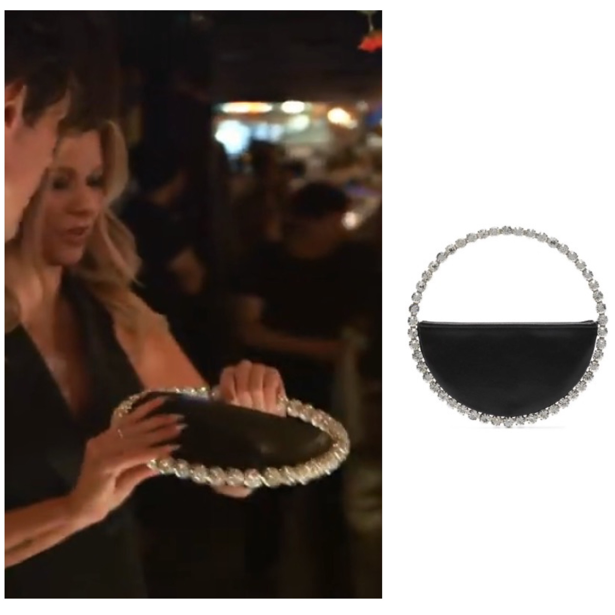 Ariana Madix’s Crystal Handle Round Clutch on Vanderpump Rules Season 13 Episode 14