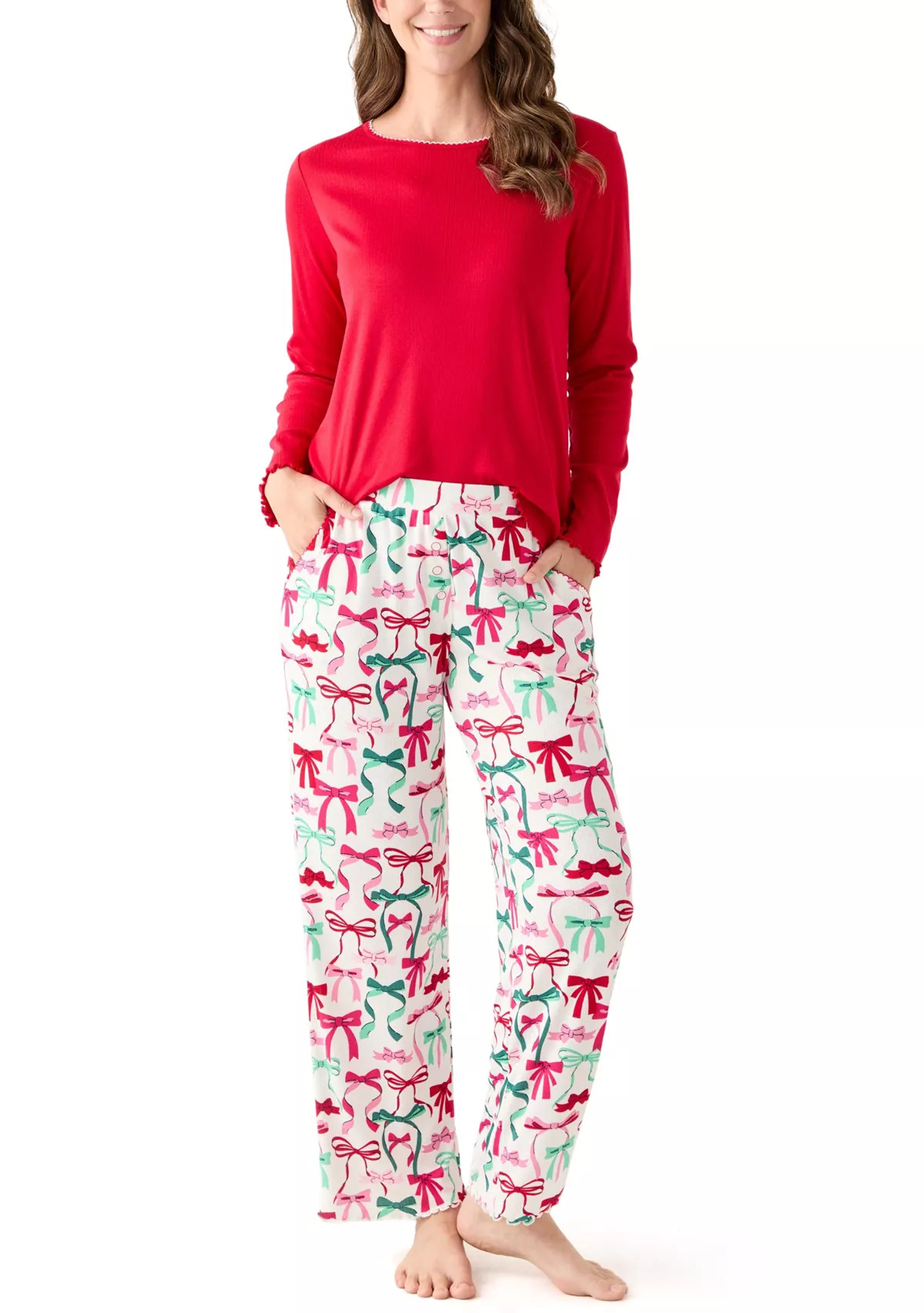 Women's Pointelle Pajama Set | Belk