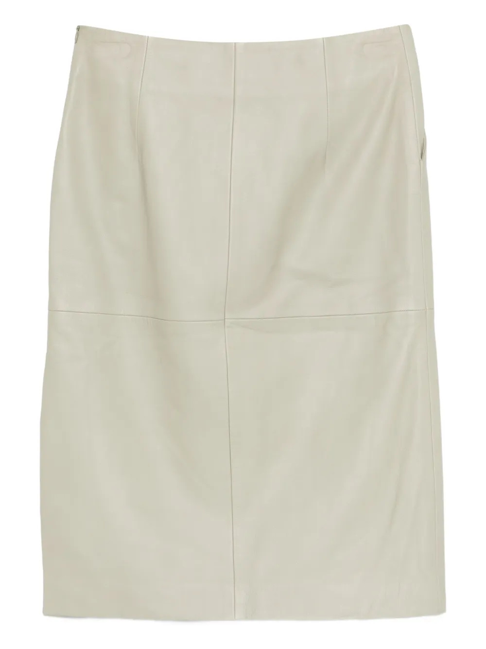 panelled leather skirt | Farfetch Global