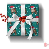 Personalized Holiday Photo Gift Wrap | Custom Christmas Wrapping Paper Vintage Santa Novelty Keepsake Idea | Etsy (US)